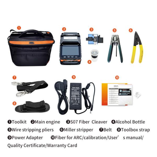 Customized ai-5 Fiber fusion splicer optic fiber splicing machine FTTH optical fiber welding machine ai5