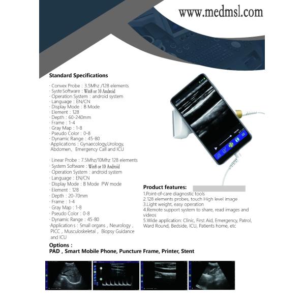 Hot Sale Smart USB Convex Medical Doppler Ultrasound Scanner Ultrasound Probe