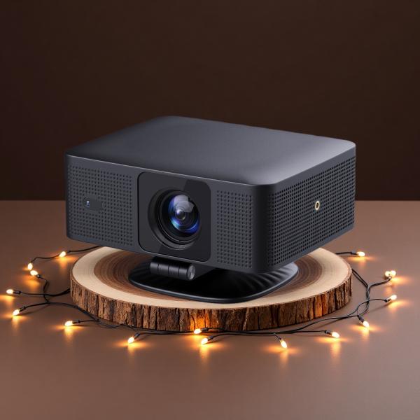 NEW B1 Mini Flip Projector with 250~300 ANSI Lumens Brightness 180° Flip Feature and 30,000+ Hours Lamp Life for Smart Home Entertainment