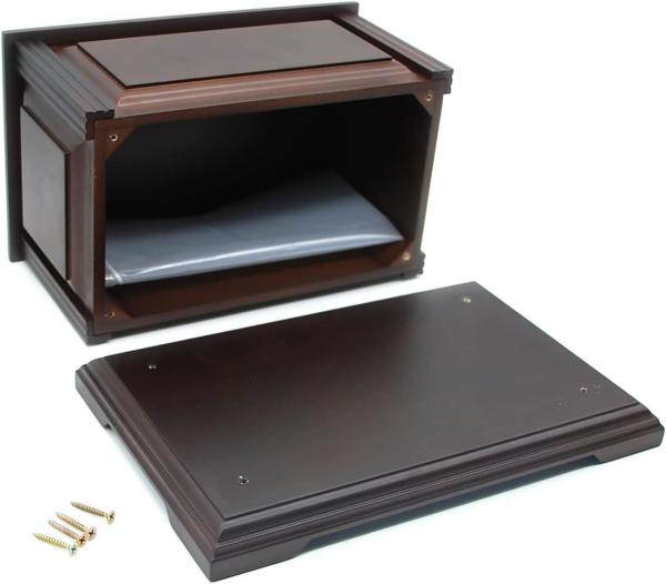 Handcrafted Extra Large Wooden Funeral Cremation Urn Box And Casket For Human Ashes Adult Burial Urns For Men