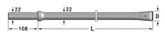 Plug Hole Integral Steel High Grade Alloy Steel Tungsten Carbide Tip For Direct Energy Transmission Superior Chip Flushing