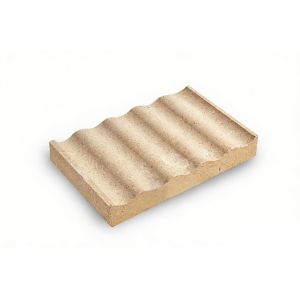Insulated Reeded Vermiculite Fire Board Sheets Baffle Plate Shapes