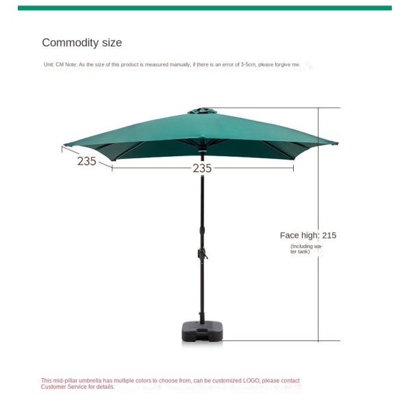 Aluminum Frame Garden Cantilever Parasol Umbrella Accept Customized OEM