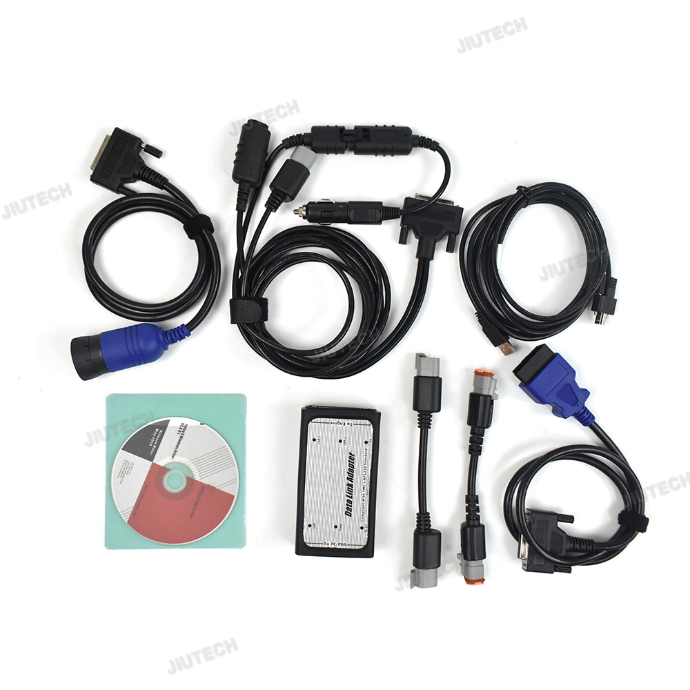 Для Commins Inline 6 Data Link Adapter Heavy Duty Truck Диагностический инструмент полный сканер OBD2 V7.6.2+CF53 ноутбук