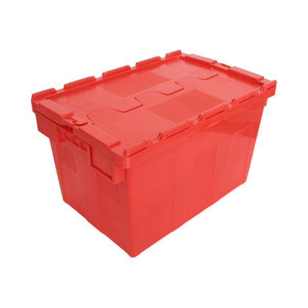 Container de tampa de cor personalizada para solução de distribuição empilhável