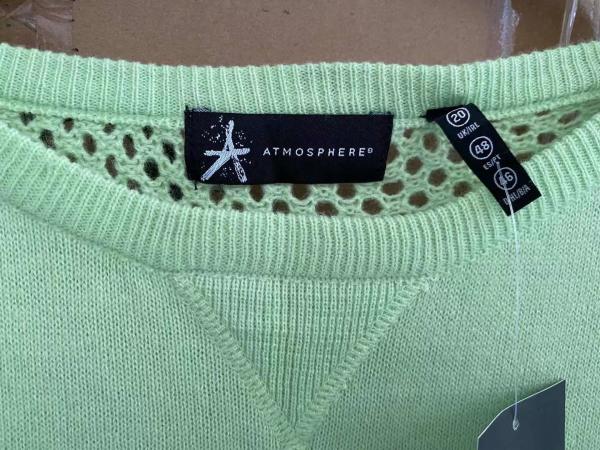 82% Cotton 18% Polyamide Ladies Pullover Sweater Loose Knitted