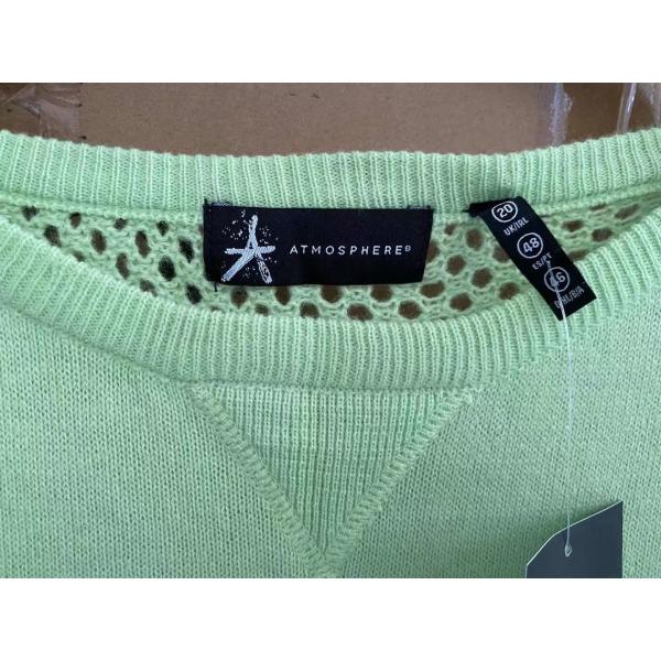 82% Cotton 18% Polyamide Ladies Pullover Sweater Loose Knitted