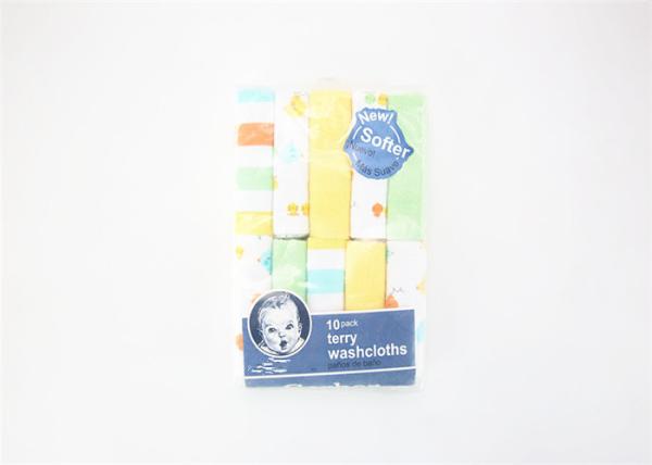 Wipe Towel 80% Cotton 20% Polyester Baby Bath Washcloths10pk Knit Washcltoh