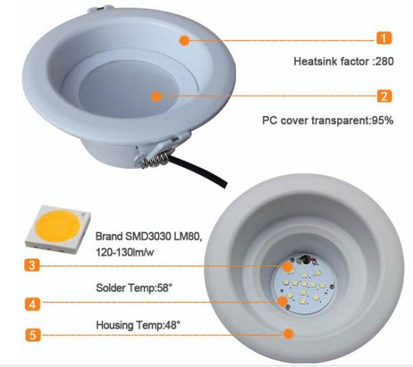12w SMD LED SMD downlight  3030SMD private design led 90mm cut out 3inch led down light 120 degrees
