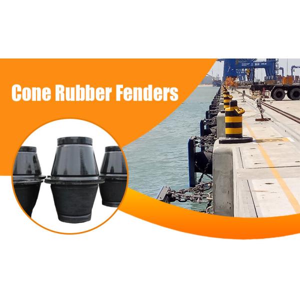 1000h Cone Port Fender Excellent Shear Resistance Marine Grade Rubber Long Service Life