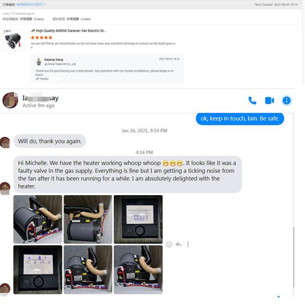 6kW DC12V Combi Gasoline LPG Parking Heater Air and Water Heater for Truck RVs Similar to Truma