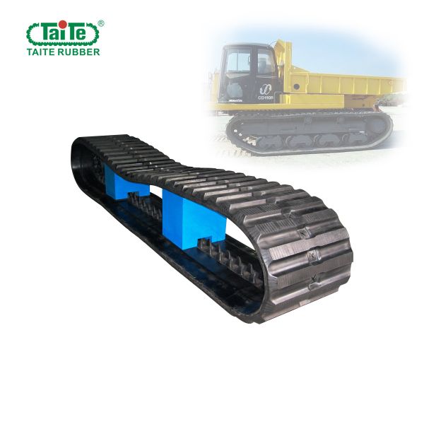 High Traction 800x150x67 Dumper Rubber Tracks with Tough Rubber Tread Pattern for Komatsu CD110R Carrier