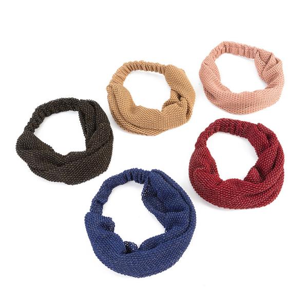 Silk Women Head Scarves Elastic Sports Headband for Hiking