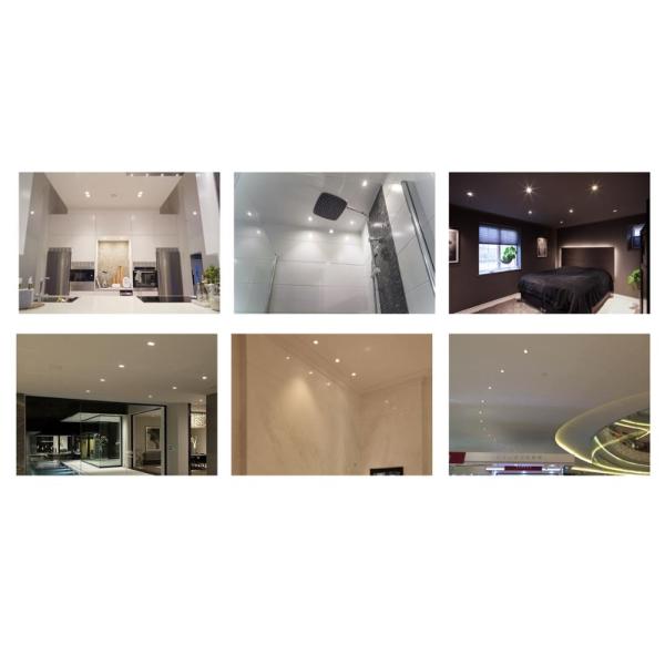 Decoration Aluminum Flush Indoor LED Downlights 10W For Shopping Mall / Showroom