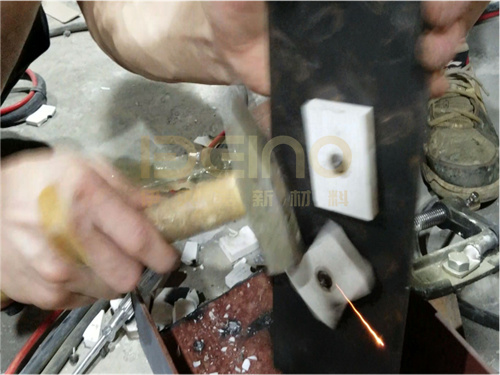 Weldable Ceramic Lined Pipe Fittings Tiles With Zirconia Material