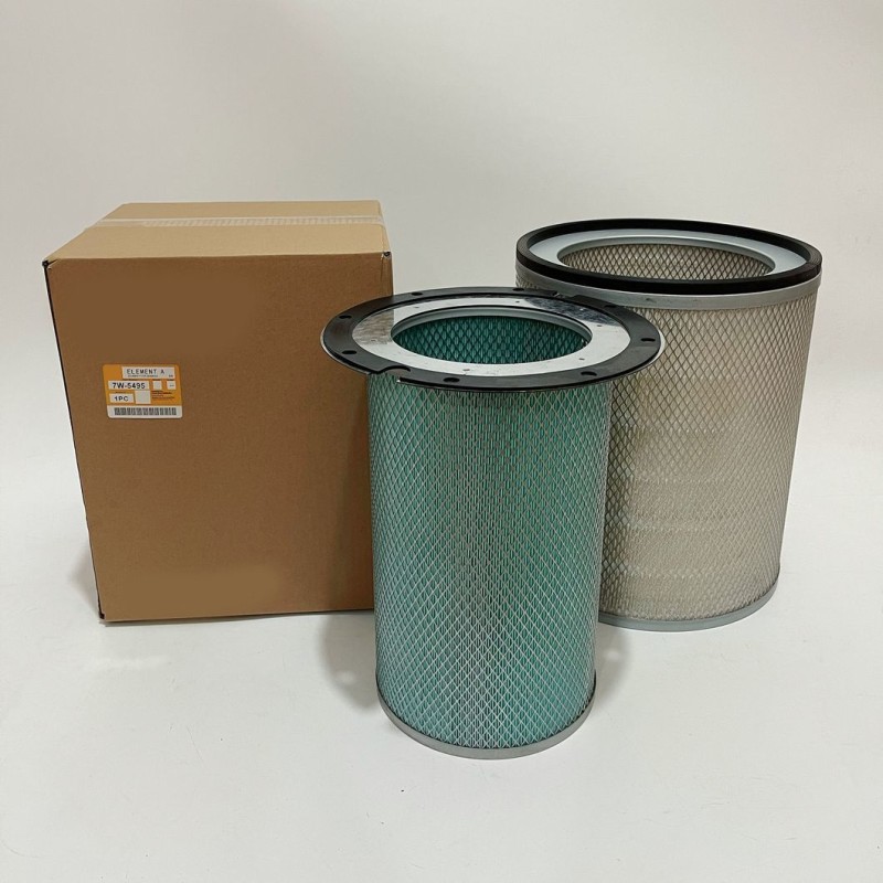 7W-5495 Flange Dual Air Filter Set  Wheel Loader Engine