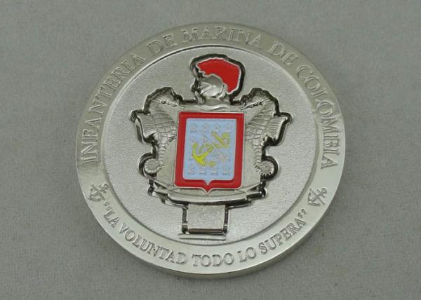 Colombia Personalized Coins For LA VOLUNTAD TODO LO SUPERA , Slipper  Piece Coin Silver Plating And Zinc Alloy