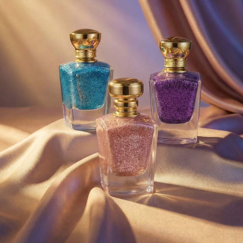 100ml Glass Perfume Bottles Beveled Rectangle Inner Coating Metal Cap Empty