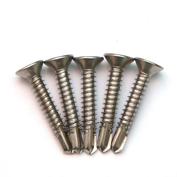 DIN7504P Cross Recess Countersunk Self Drilling Screws Metal AISI 410 Stainless Steel