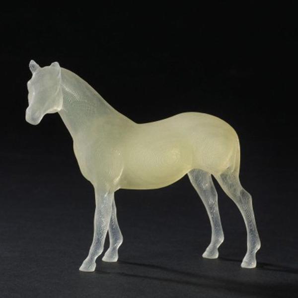 Sls Sla Stl Fine Detail Plastic 3d Printing Horse Model Transparent