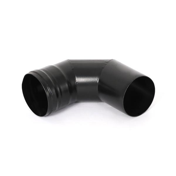 Decoration Black Flue Pipe , Single Wall Chimney Pipe Powder Coating Welded