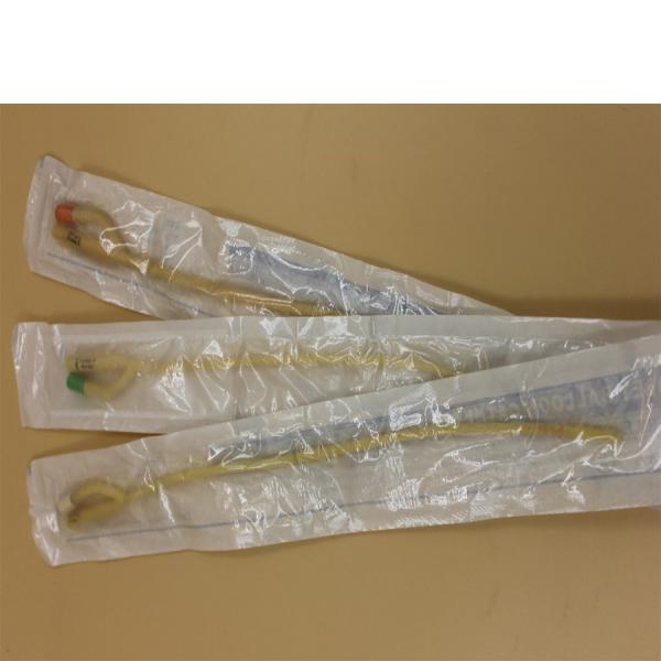 100% латексный трехсторонний мочевой катетер, силиконовый покрытый фолейный катетер