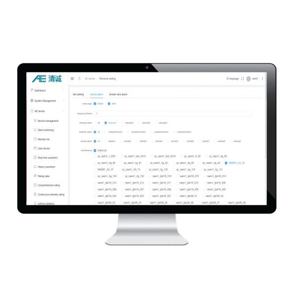 IoT Cloud Platform Acoustic Emission System with Real-time AE Signal Display, 1-Year Historical Data Query, and Automatic SMS/Email Alarm
