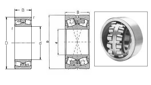 High Precision Spherical Roller Bearing 24024 With Electric Cars