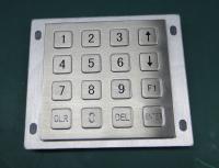 Clés plates du clavier numérique 16 industriels numériques en métal d'atmosphère pour le bâti de panneau
