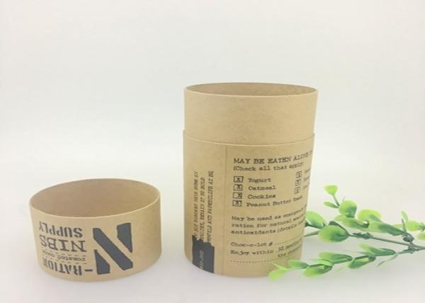 Tubo de papel kraft reutilizável e ecológico para embalagens de garrafas de óleo essencial