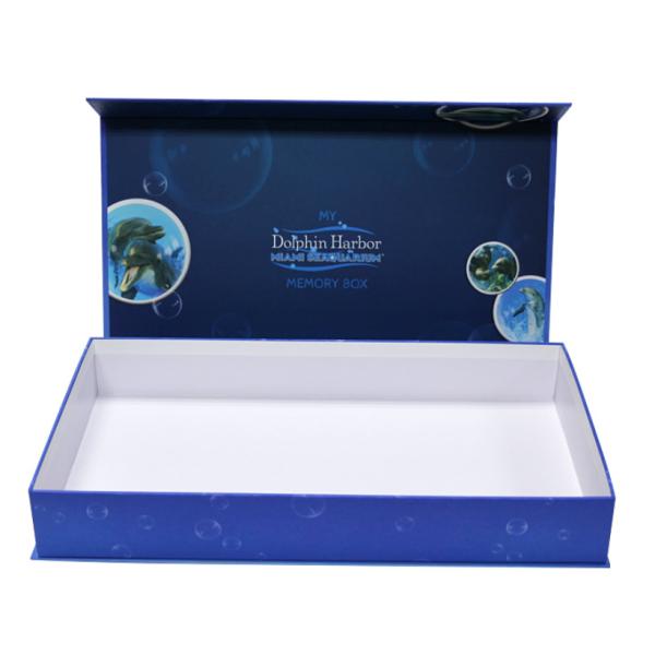 Коробка PDF роскошная твердая с магнитным заключительным верхним сегментом крышки