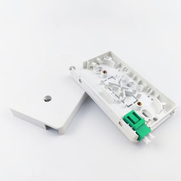 FTTH Network Fiber Optic Cable Socket Panel 2 Cores LC APC Plastic Faceplate 116*69*19 mm