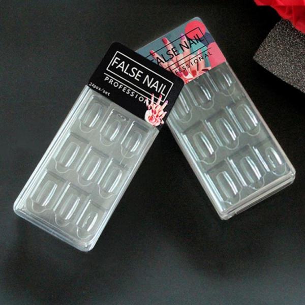 CMYK Color 200g C1S Paper Fake Nail Packaging