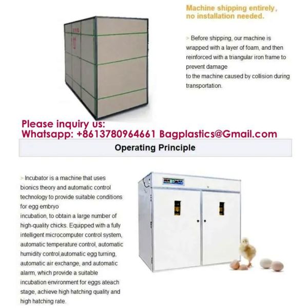 Commercial Poultry Egg Incubator Hatcher Machine Turkey Bird Quail Equipment 5000 Automatic Chicken Solar Egg Incubator Intelligent Control Poultry Chicken Hatchery Machine/Egg Incubator Hatchery