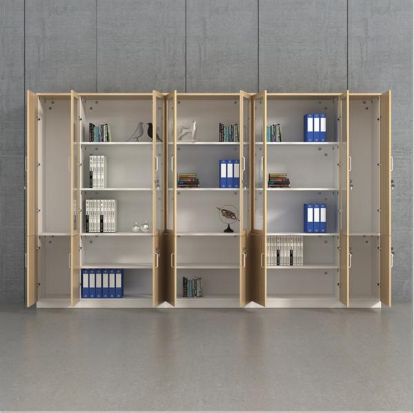 E1 Panel MDF Glass Wooden File Cabinets Office Furniture Anti Scrape