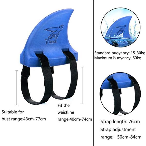 EVA Shark Swim Monofin Aid Pool Animal Swim Ring Float Toy For Girls / Boys