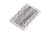 Tabla de cortar el pan electrónica Solderless de 400 puntos transparente