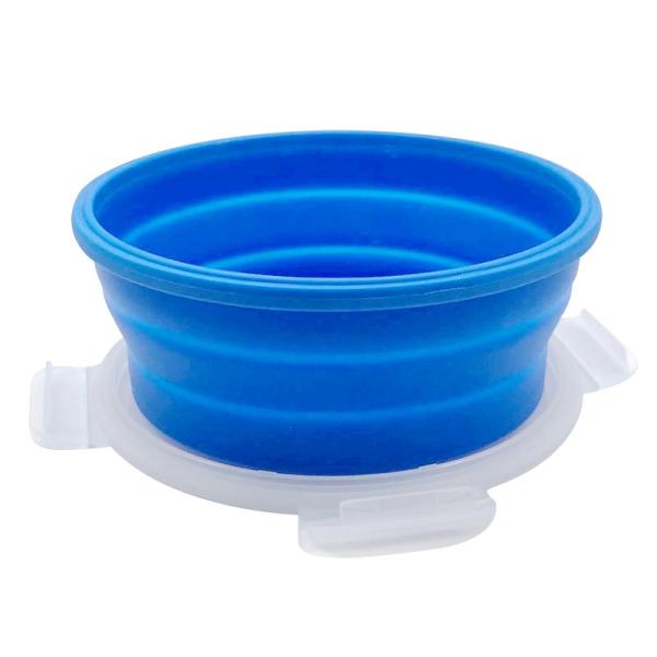 Wholesale 4 Sets Microwavable Food Storage Containers Safe leakproof Silicone Foldable Round Lunch Box