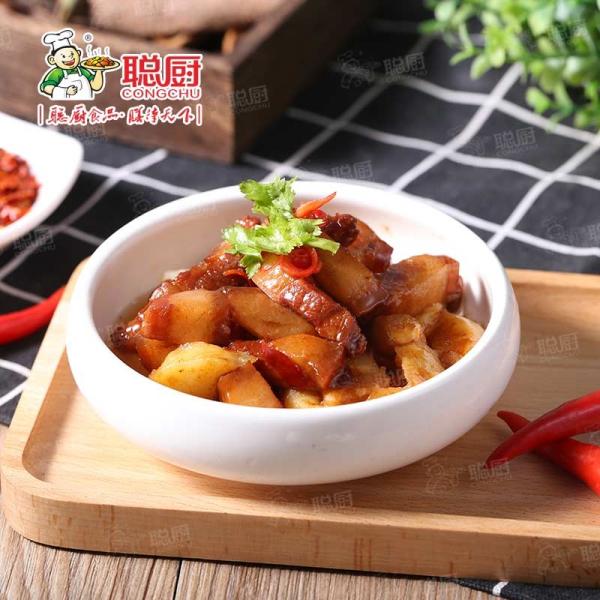 Vacuum Bag Pre Cooked Food Stewed Potatoes Chopped Pork Frozen Asian Meals