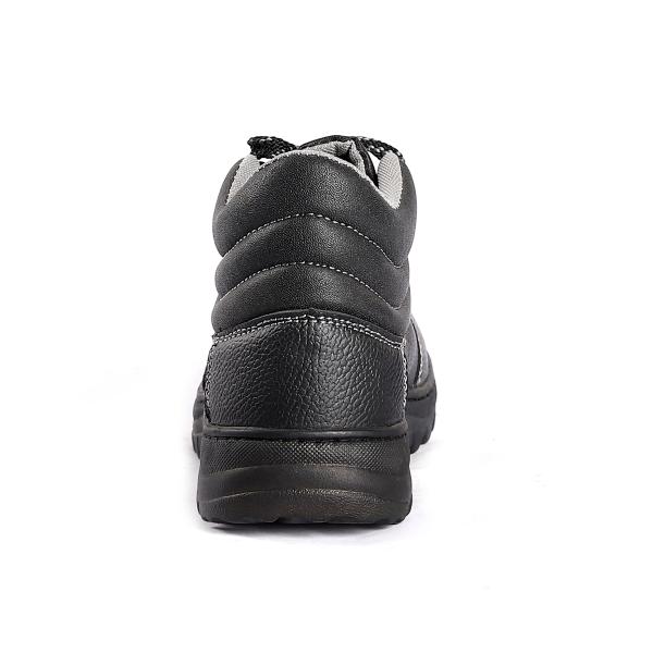 Anti Smash Slip Resistant Middle Cut Safety Shoes Leather Material Additional Features