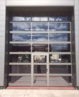 Porte sectionnelle en aluminium automatique avec revêtement en poudre et isolation