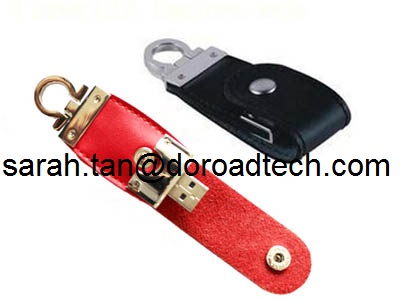 Manufacturer Supply New Model USB3.0 Leather USB Flash Drive for Promotional Products