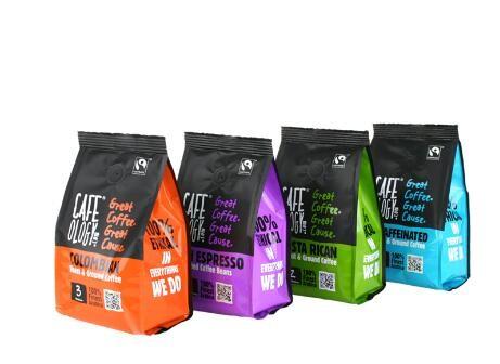 FDA Food Grade High Barrier Customized Side Gusset Manila Coffee Bags with Zipper