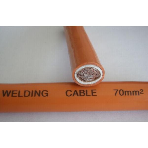 Cable de soldadura flexible de goma negro de la envoltura 200v 95mm2