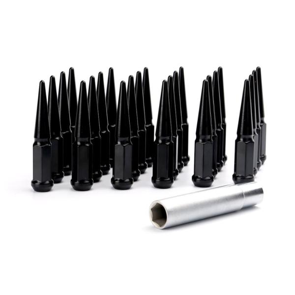 CNC Solid Metal Lug Nuts E Coated Painting Fit Ford / Jeep / Toyota Series