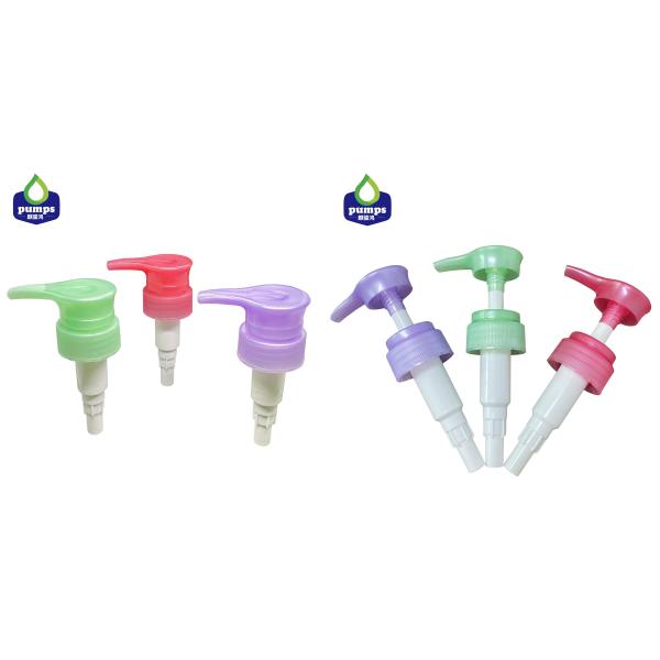 Plastic Cosmetic Lotion Pump in Clean Washing Liquid Ribbed Closure