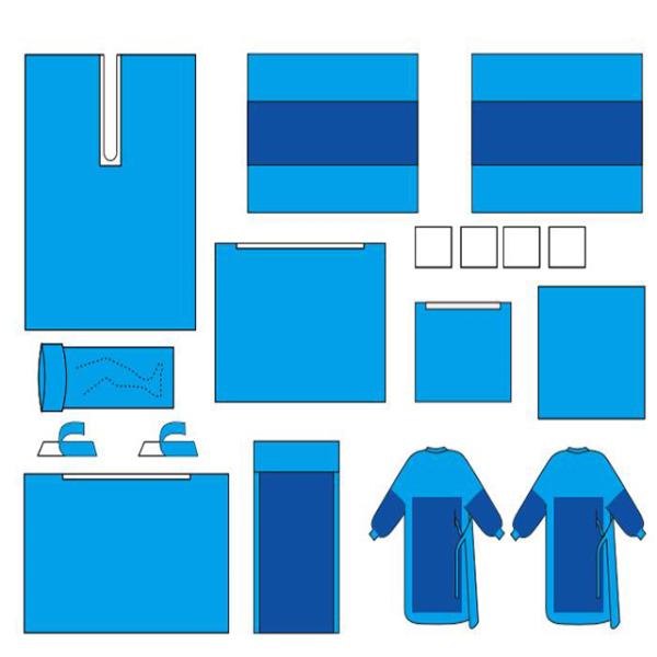 Подгонянные пакеты хирургических пакетов стерильные устранимые тазобедренные