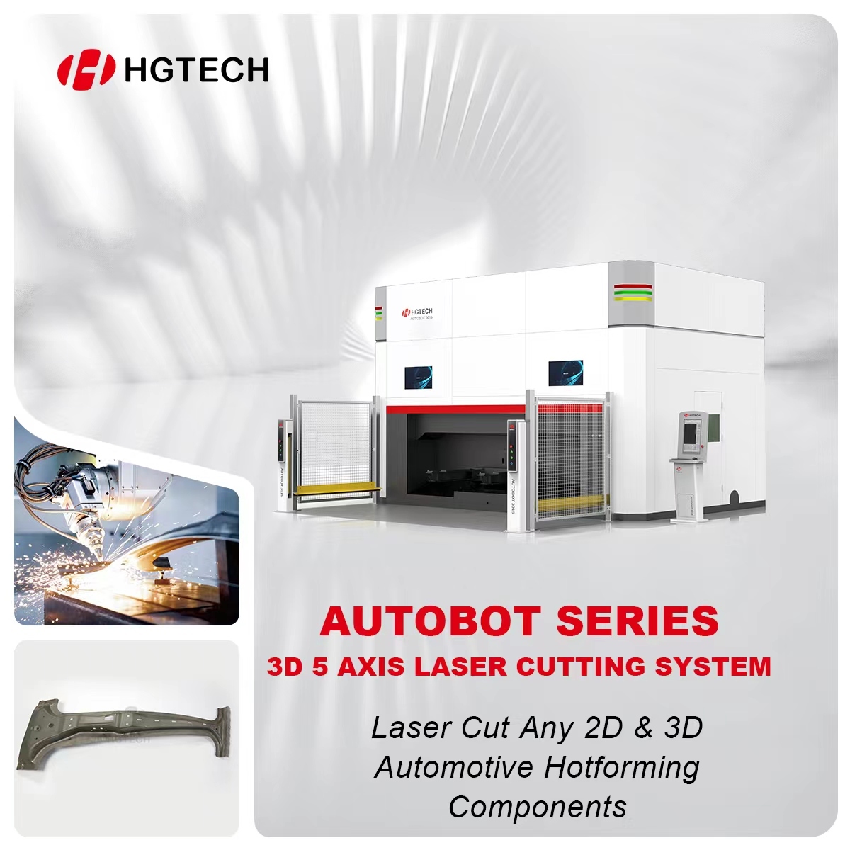 3D 5 Axis Fiber Laser Cutting Machine with 380V±10% Rated Input Voltage, 3.5KG Lightweight Design, and 20bar Auxiliary Gas Pressure