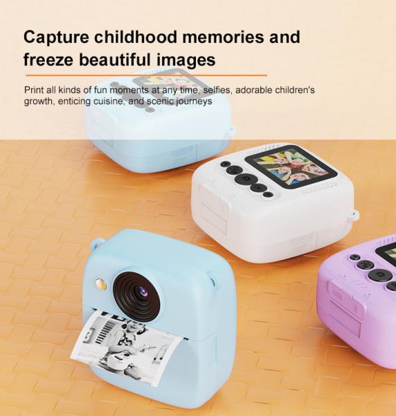 Portable 2.0IPS Screen Mini Camera for Kids White CE ROHS FCC Certified