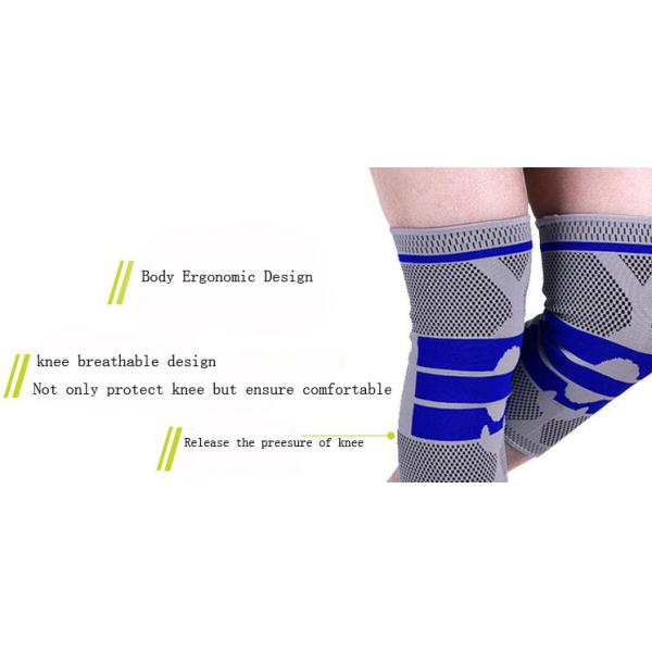 DFR357 Professional Silicone Knee Sleeve for Running Compression Sleeve Knee Support Brace